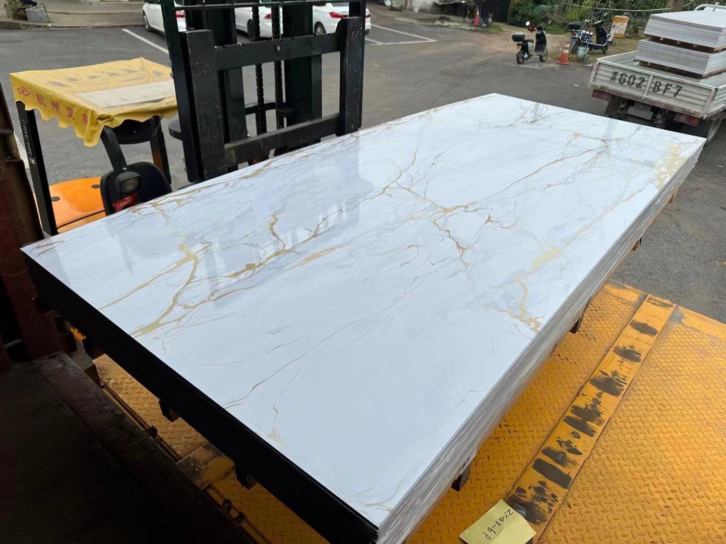 ورقة الرخام البلاستيكية